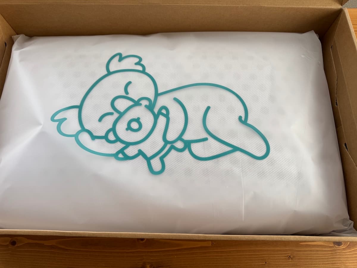 「コアラリフレッシュピロー」開封時のパッケージ画像