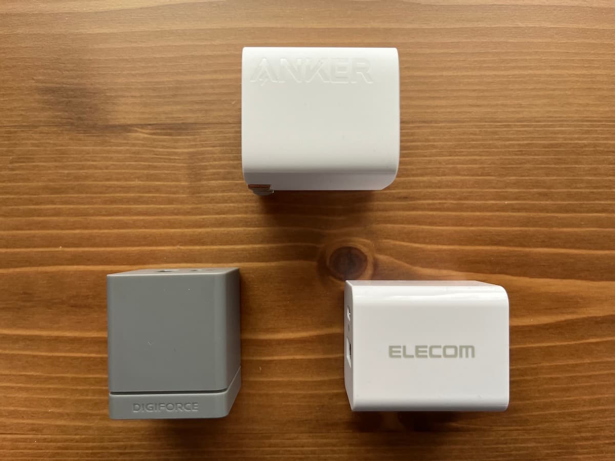 Anker 323 Chargerやその他の充電器
