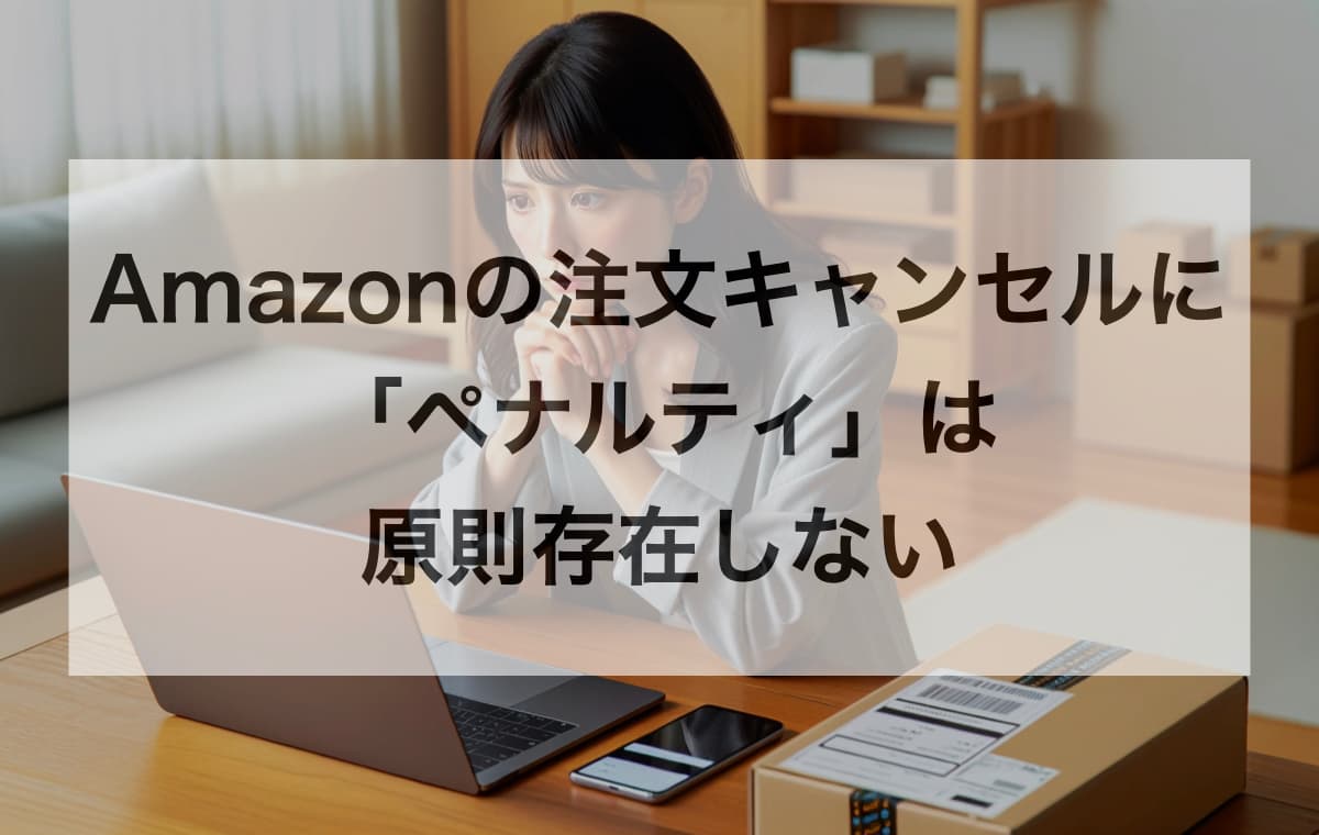 Amazonのキャンセルに「ペナルティ」は原則存在しない
