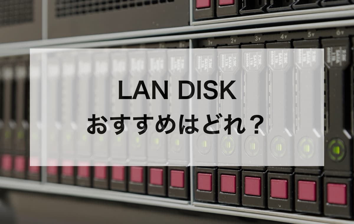 【IODATAのNAS】LAN DISKのおすすめはどれ？【REC BOXの人気モデルも】