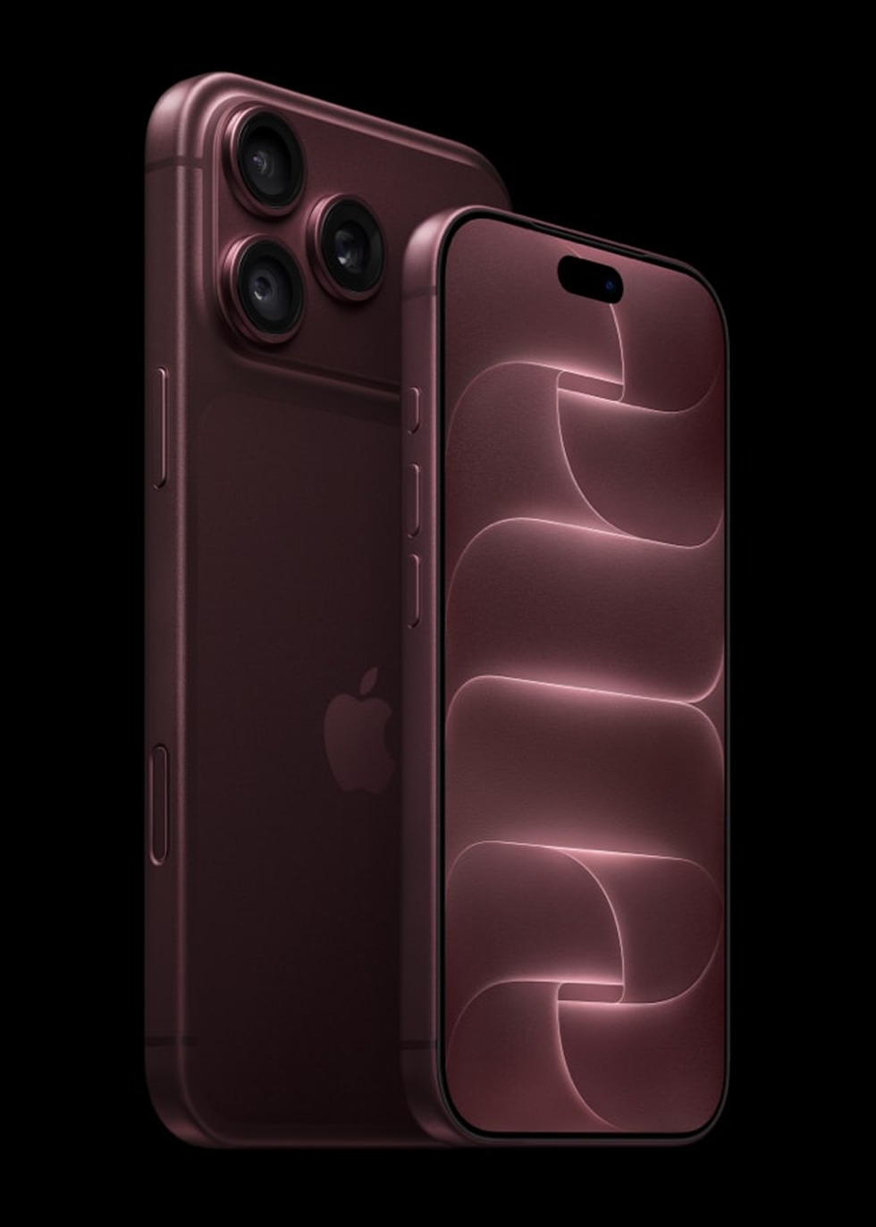 iPhone 18 ProとiPhone 18 Pro Maxを並べてサイズの違いを示した写真