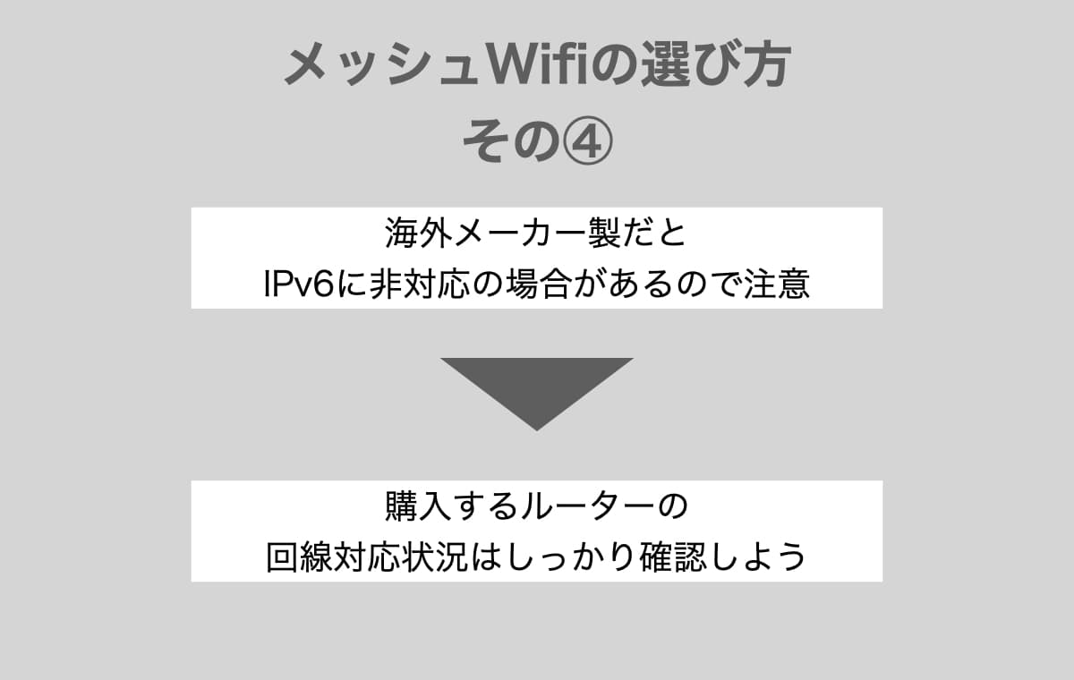 回線対応【海外メーカー製だとIPv6に非対応の場合があるので注意】