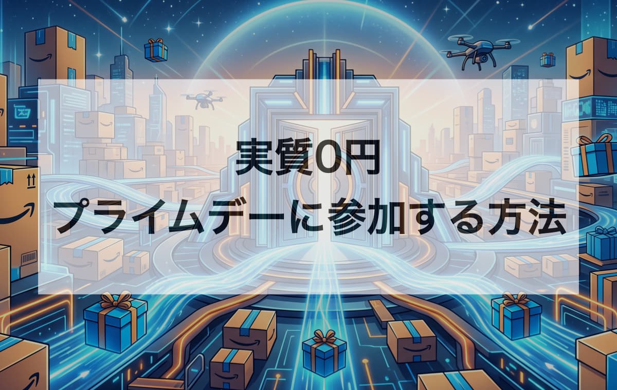 実質0円で参加する方法は「Amazonプライムの30日間の無料体験」