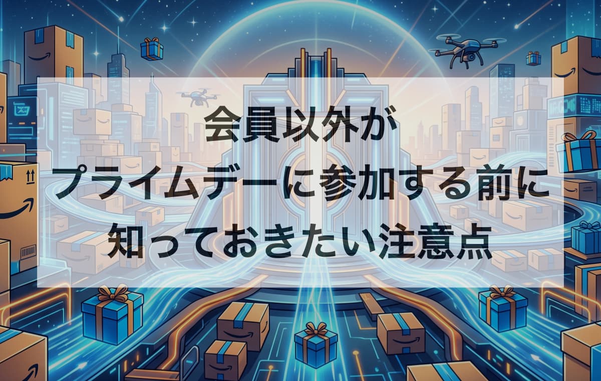 会員以外がプライムデーに参加する前に知っておきたい注意点【FAQ】