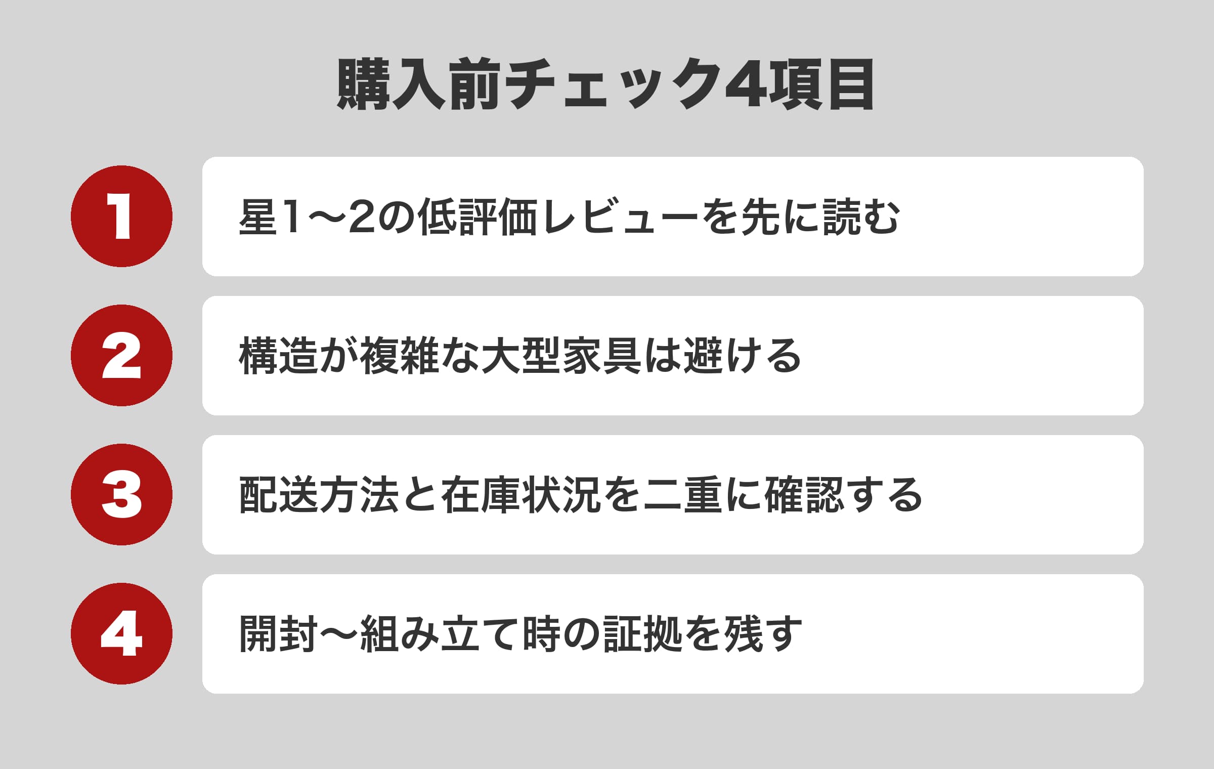 ロウヤ購入前のチェックポイント