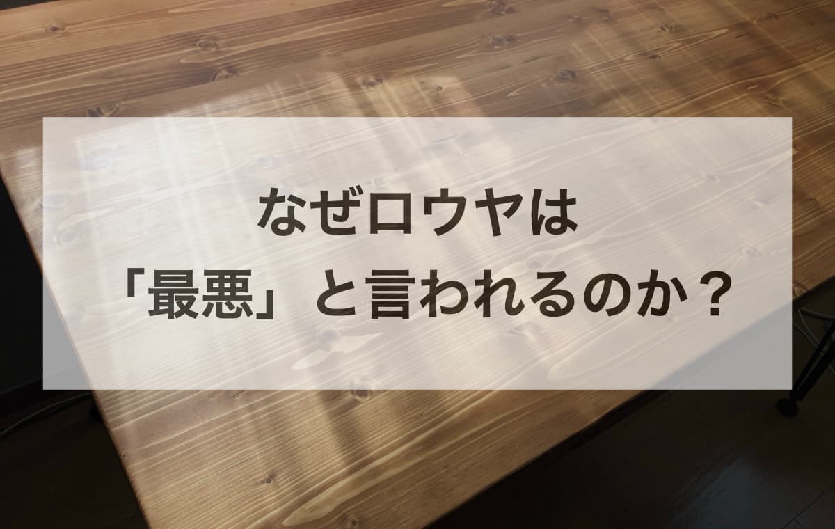 なぜロウヤは「最悪」と言われるのか?5つの共通リスクを徹底解剖